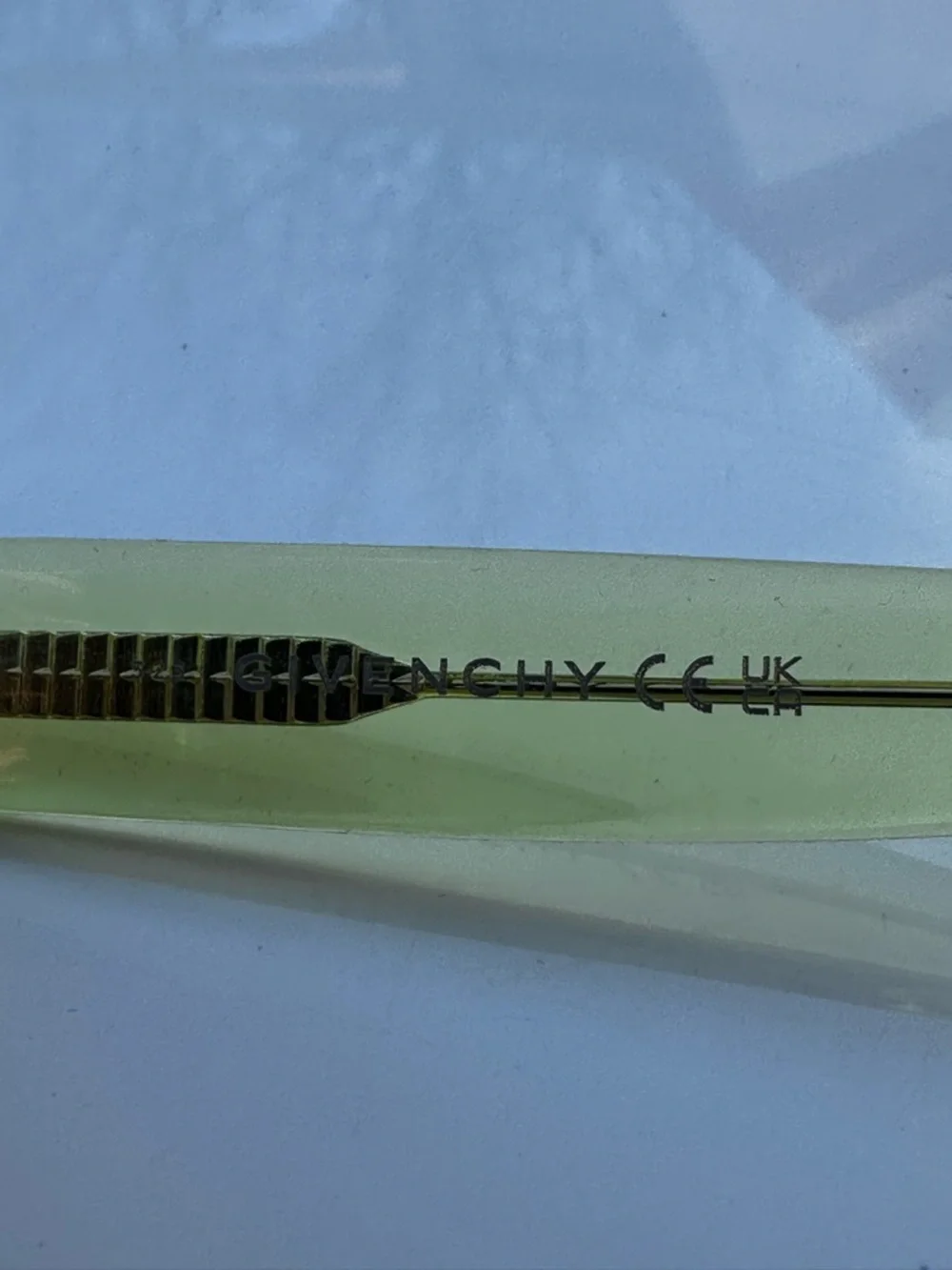 Givenchy GV400020 Translucent Green Sunglasses Pink Lens w/ COA